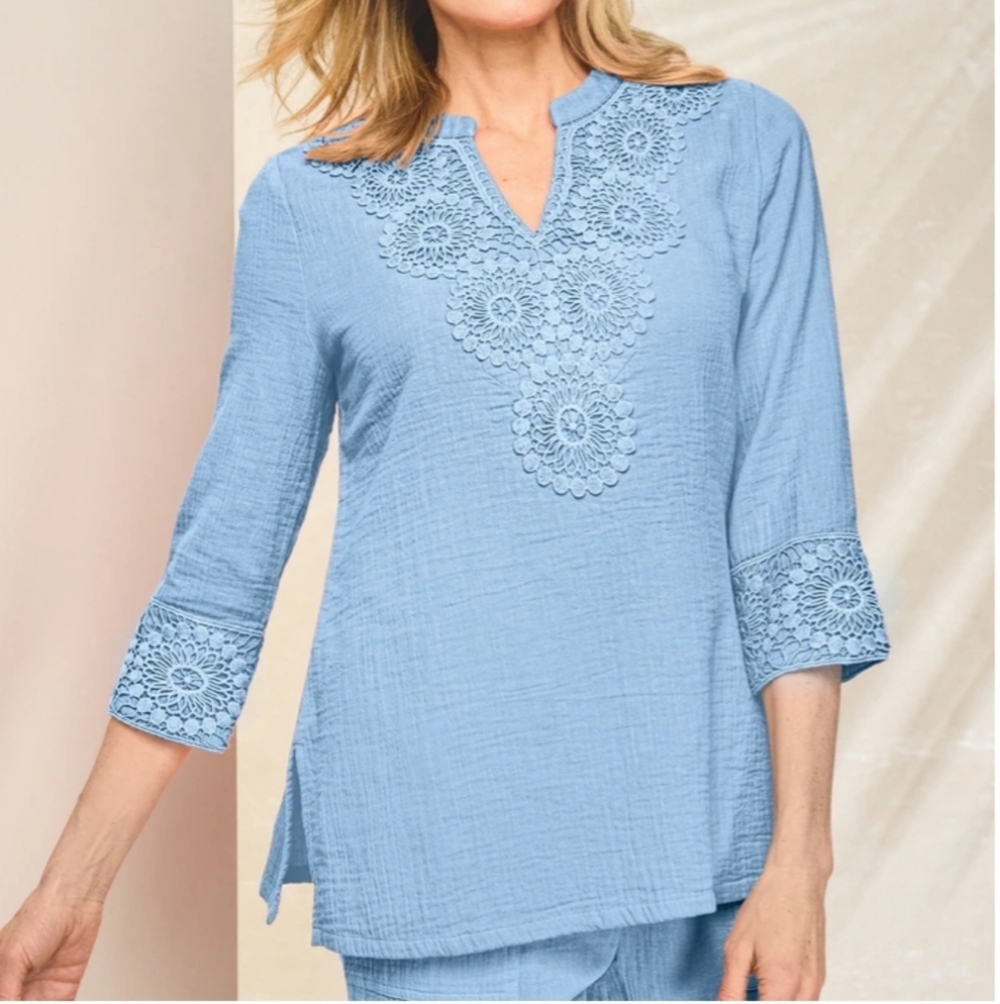 Drapers And Damons Tunic Shirt, Size Medium